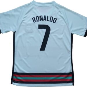FPF #7 Ronaldo Kids Football Soccer Jersey/Shorts/Socks Kit Youth Sizes (Ronaldo Green, 24 (6-7 Years))