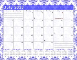 2024-2025 academic year 12 months student calendar/planner for 3-ring binder, desk or wall (edition #018)