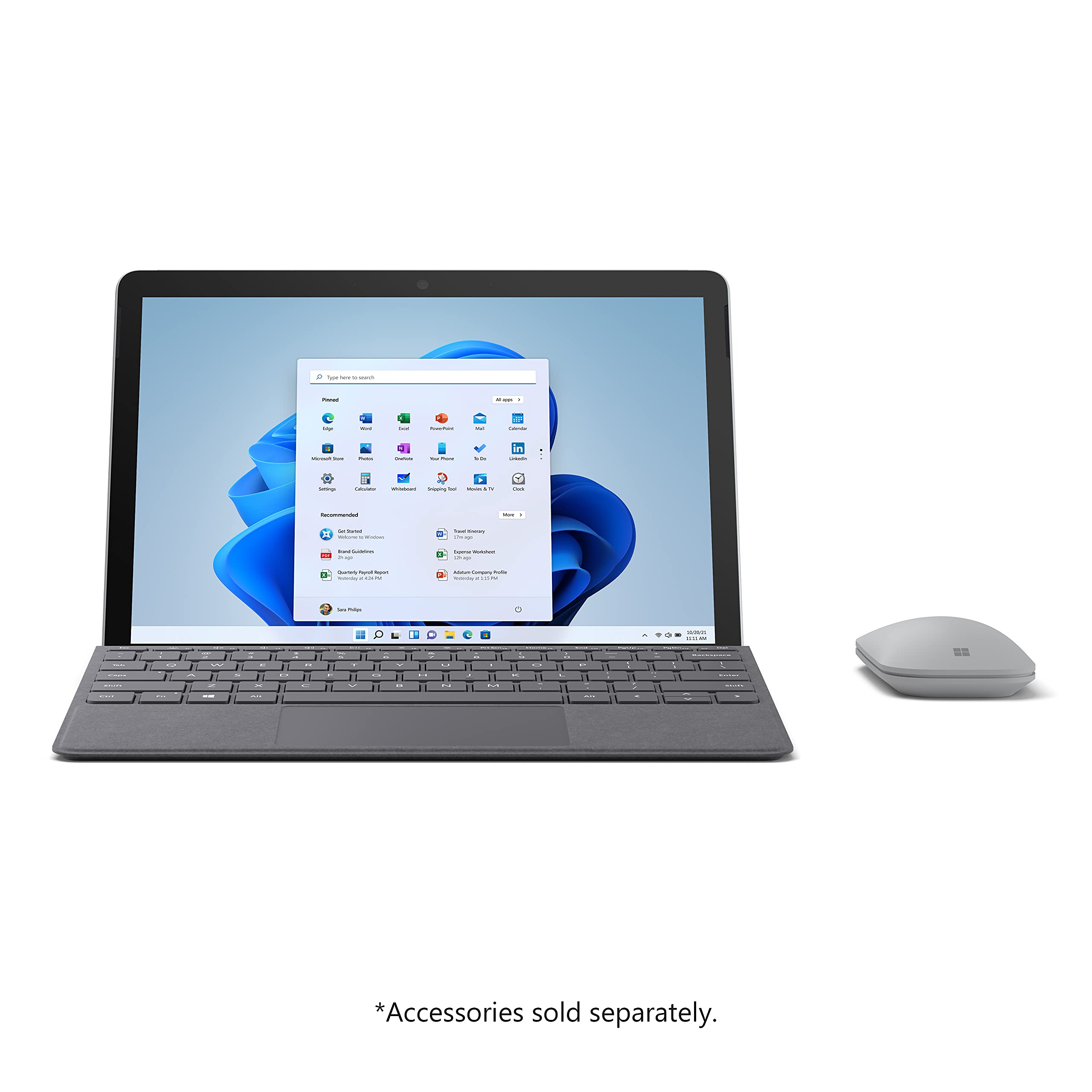 Microsoft Surface Go 3 - 10.5" Touchscreen - Intel® Core™ i3 - 8GB Memory - 128GB SSD - Device Only - Platinum (Latest Model)