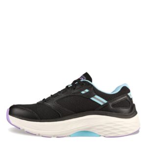 skechers max cushioning arch fit - fast dash black/aqua 7.5 b (m)