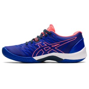 asics women's blast flytefoam 2 handball shoes, 8.5, lapis lazuli blue/french blue