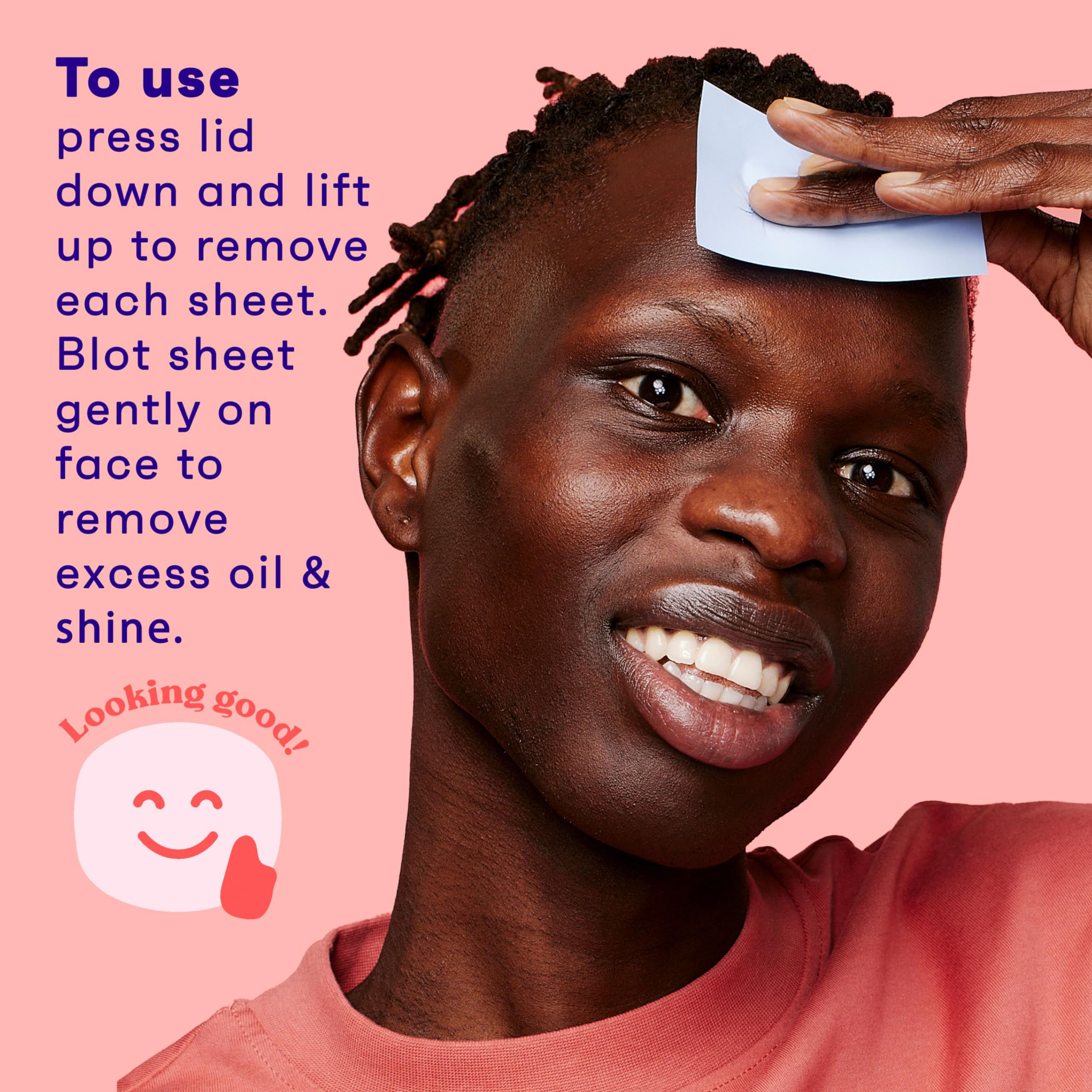 Clean & Clear Oil Absorbing Facial Sheets, Portable Blotting Papers for Face & Nose, Absorbing Blotting Sheets for Oily Skin to Instantly Remove Excess Oil & Shine, 3 x 50 ct