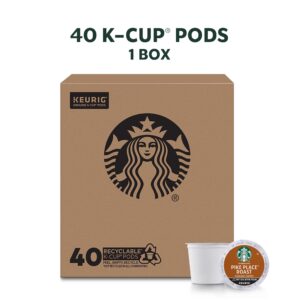 Starbucks Medium Roast K-Cup Coffee Pods — Pike Place for Keurig Brewers — 1 box (40 pods)