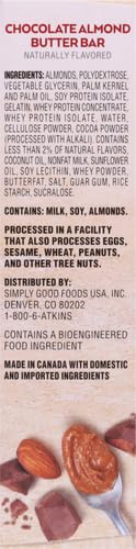 Atkins Chocolate Almond Butter Protein Meal Bar, Keto Friendly, 5 Count