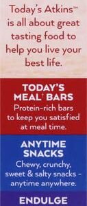 Atkins Chocolate Almond Butter Protein Meal Bar, Keto Friendly, 5 Count