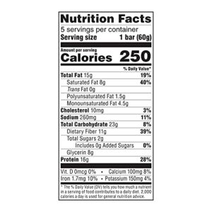 Atkins Chocolate Almond Butter Protein Meal Bar, Keto Friendly, 5 Count