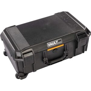 pelican vault - v525 case with padded dividers for camera, drone, equipment, electronics, and gear (black)