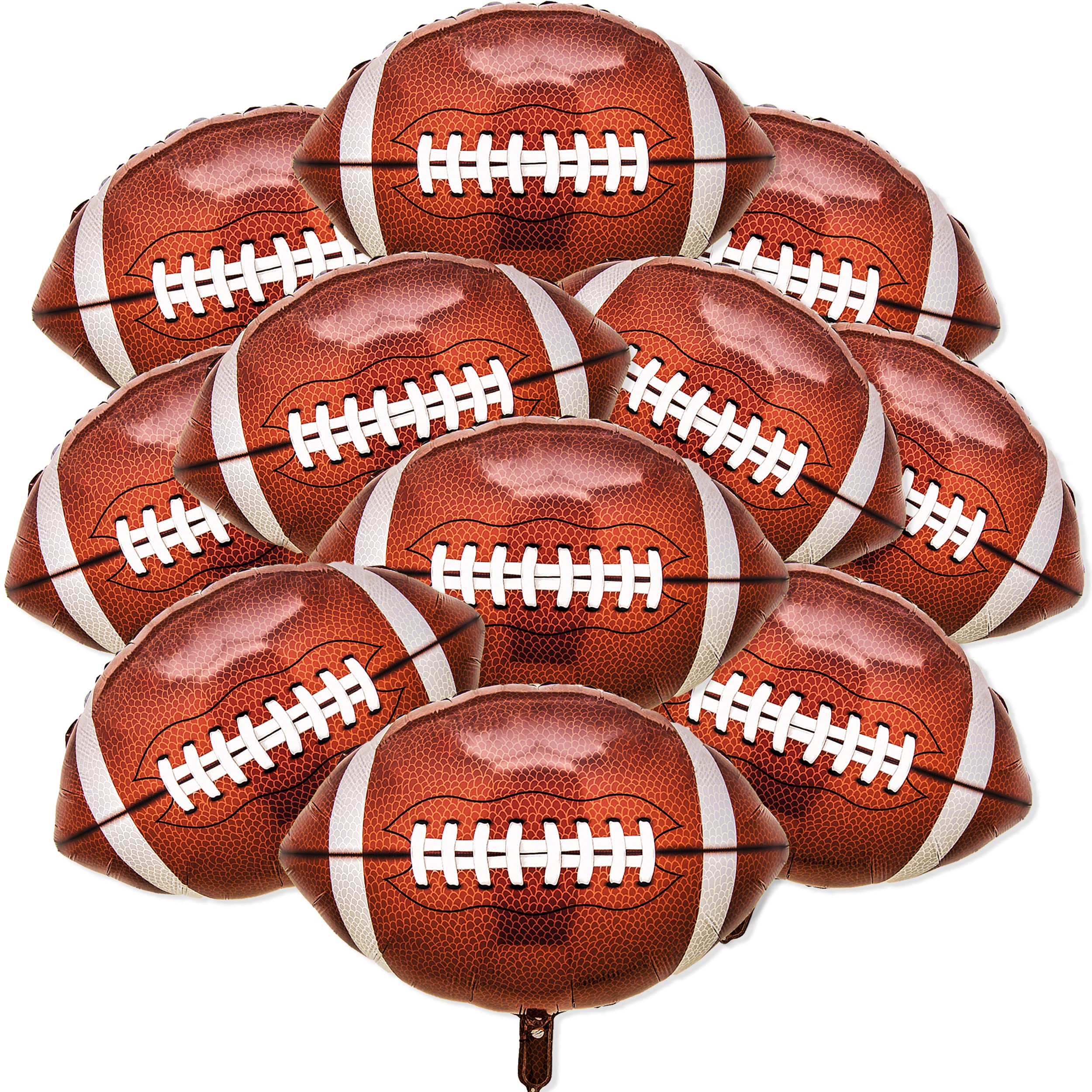 Football Balloons 12Pcs Football Party Supplies Decorations Rugby Balloons Football Decorations for Sports Theme Football Theme Birthday Party Favors Decorations