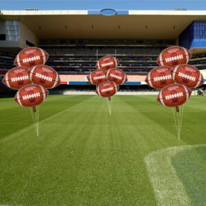 Football Balloons 12Pcs Football Party Supplies Decorations Rugby Balloons Football Decorations for Sports Theme Football Theme Birthday Party Favors Decorations