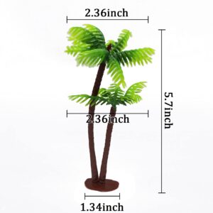 YOOHUA 25PCS Coconut Palm Model Artificial Trees/Cake Topper - Charming Cupcake Topper Scenery Model Scenery Model for Cake Decorations or Building Model Landscape Artificial Plants