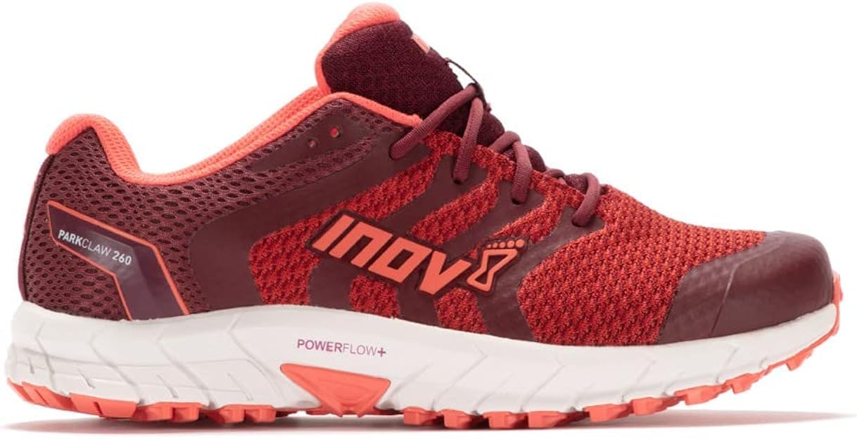 inov-8 Women's Parkclaw 260 Knit - Trail Running Shoes - Red/Burgundy - 9.5