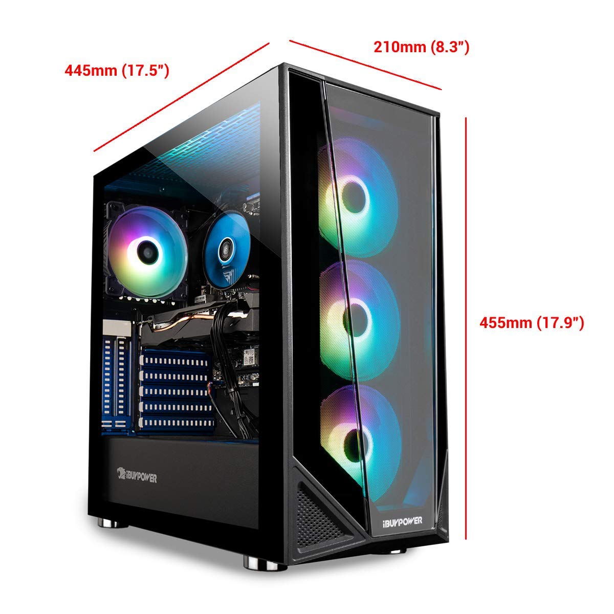 iBUYPOWER Pro Gaming PC Computer Desktop Trace 4 MR 180A (AMD Ryzen 5 3600 3.6GHz, NVIDIA GeForce GT 710 1GB, 8GB DDR4 RAM, 240GB SSD, WiFi Ready, Windows 10 Home)