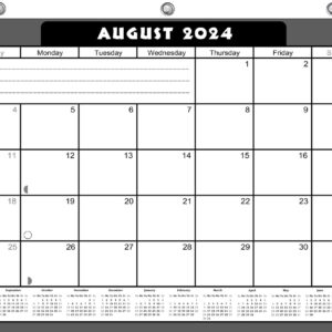 2024-2025 Academic Year 12 Months Student Calendar/Planner for 3-Ring Binder, Desk or Wall (Edition #023)