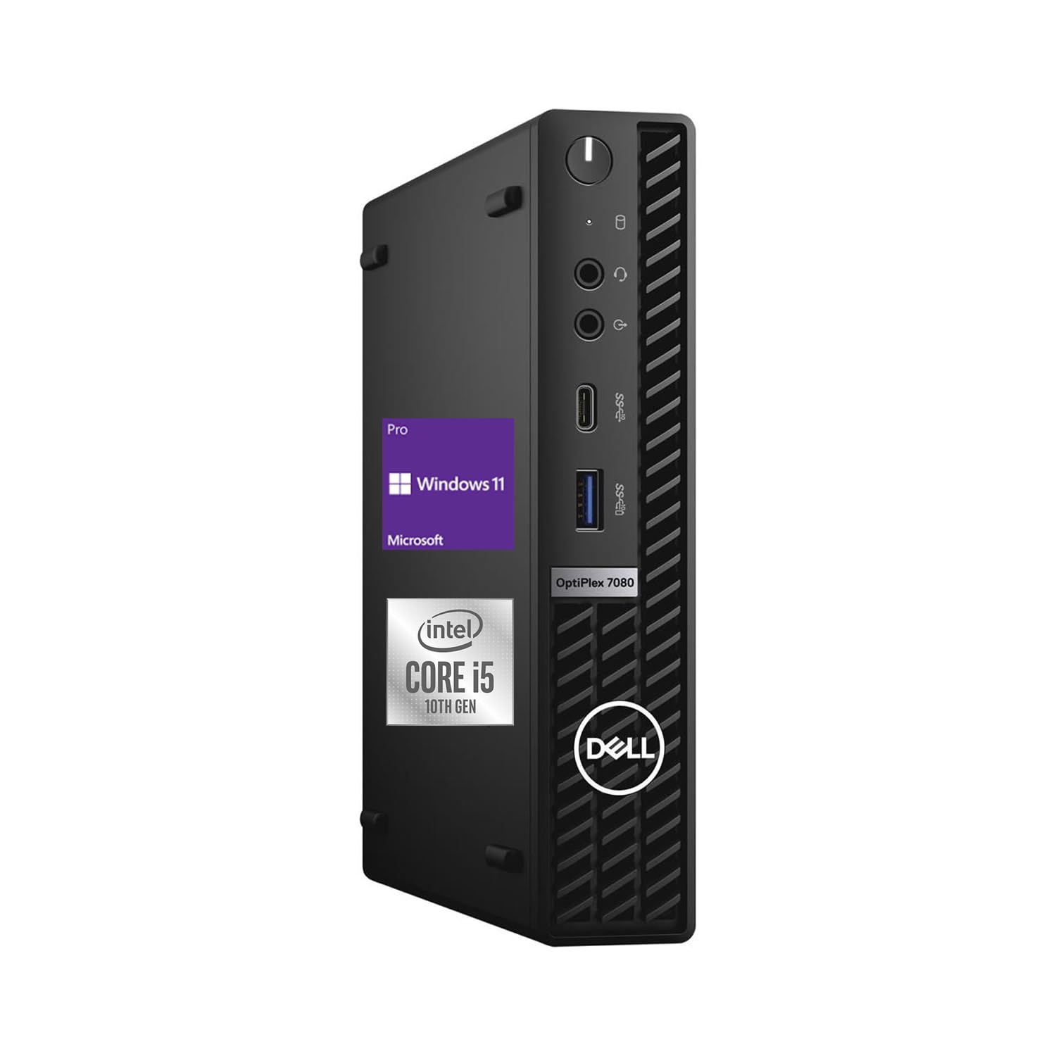 2021 Newest Dell OptiPlex 3080 Micro Form Factor Business Desktop, Intel Core i5-10500T, 16GB DDR4 RAM, 512GB SSD, WiFi, HDMI, Bluetooth, Wired Keyboard&Mouse, Windows 10 Pro (Renewed)