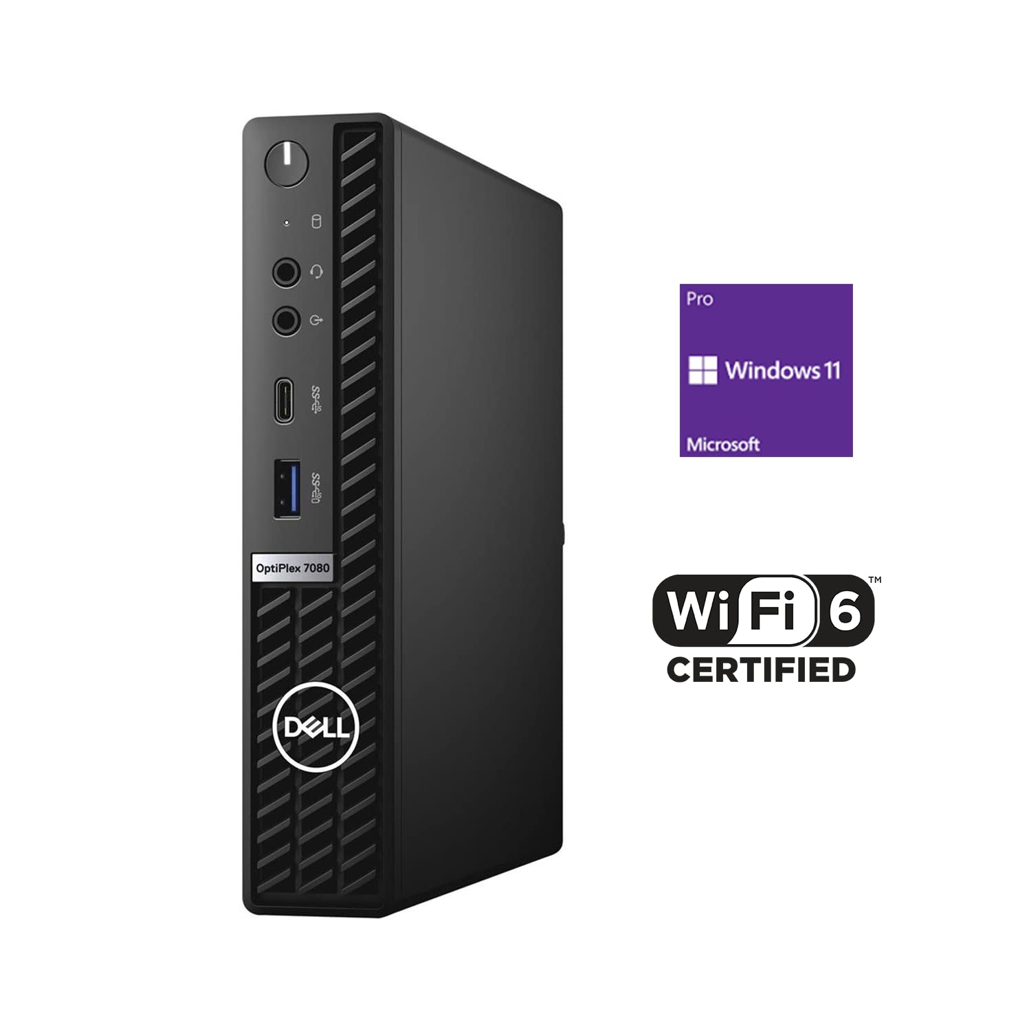 2021 Newest Dell OptiPlex 3080 Micro Form Factor Business Desktop, Intel Core i5-10500T, 16GB DDR4 RAM, 512GB SSD, WiFi, HDMI, Bluetooth, Wired Keyboard&Mouse, Windows 10 Pro (Renewed)