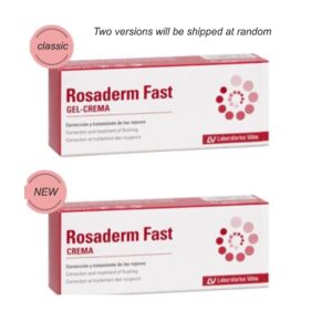 Rosaderm Fast Gel Cream, Corrective And Treatment Of Flushing, Skin Tint Corrective Anti Redness Soothing Calming Hydro Primer Silky Moist Delicate Isolating Pore Eraser Light Weight Primer, 30g