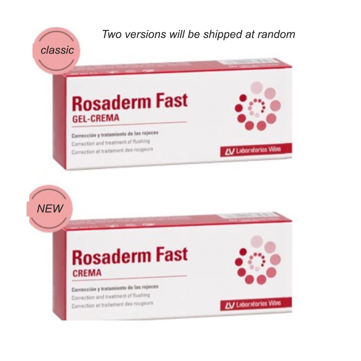 Rosaderm Fast Gel Cream, Corrective And Treatment Of Flushing, Skin Tint Corrective Anti Redness Soothing Calming Hydro Primer Silky Moist Delicate Isolating Pore Eraser Light Weight Primer, 30g