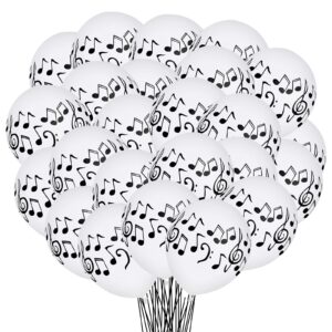 30 pcs music notes balloons music party decoration balloons 12 inches latex balloon for musical theme birthday party decorations