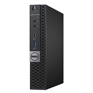 Dell OptiPlex 7050 Micro Form Factor Desktop Computer, Intel Core i5-7500T Quad-Core Up to 3.3GHz, 16GB DDR4, 512GB Solid State Drive, Windows 10 Pro (Renewed)