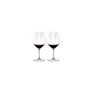 Riedel Performance Pinot Noir Wine Glass (2-Pack) with Large Microfiber Polishing Cloth Bundle (2 Items)