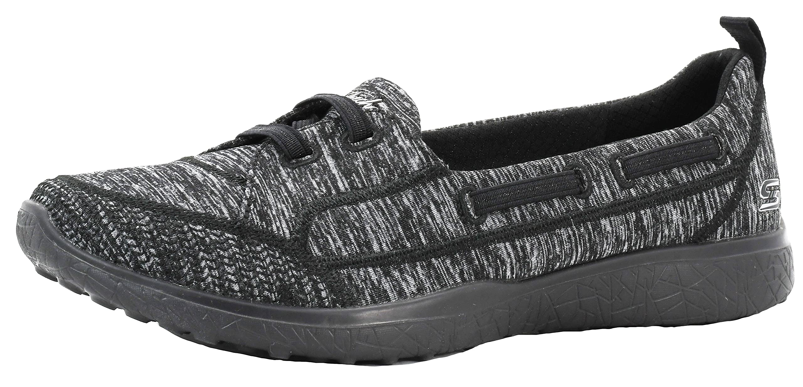 Skechers Women's Microburst Topnotch Sneaker Black/Black 8 Wide