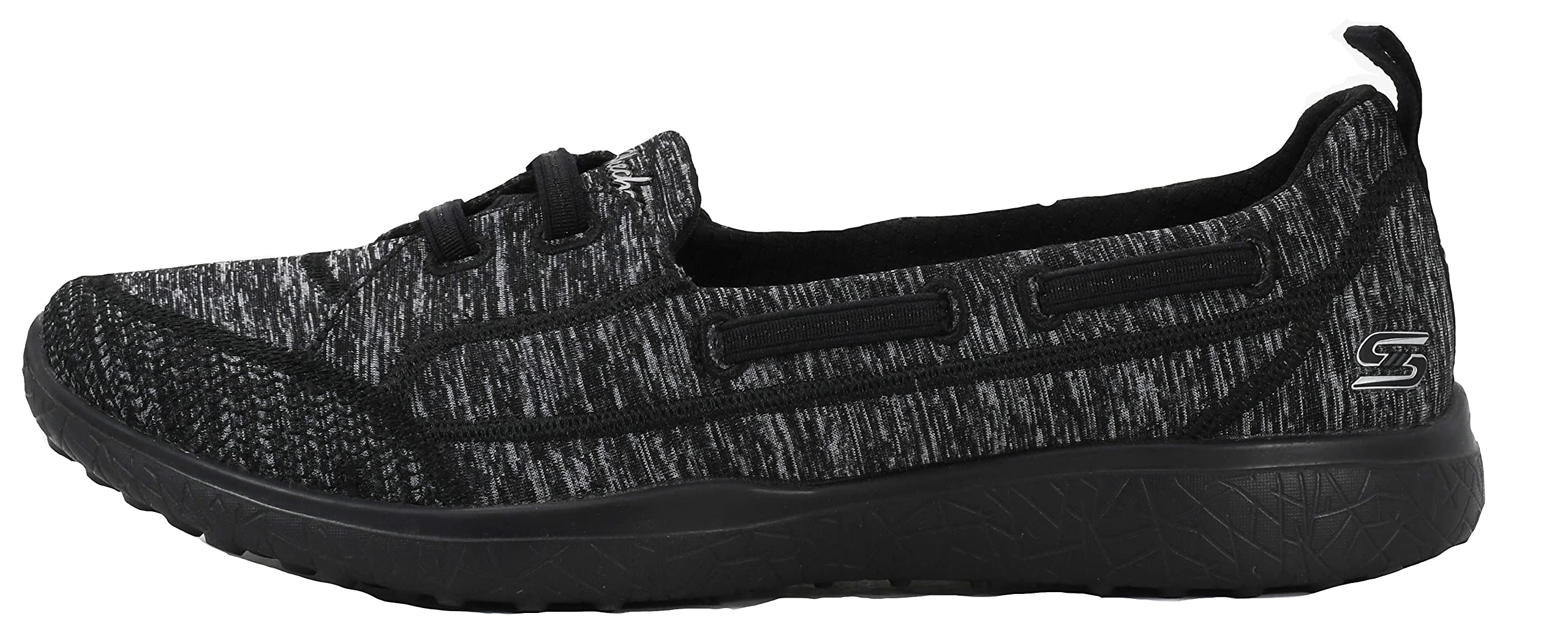 Skechers Women's Microburst Topnotch Sneaker Black/Black 8 Wide