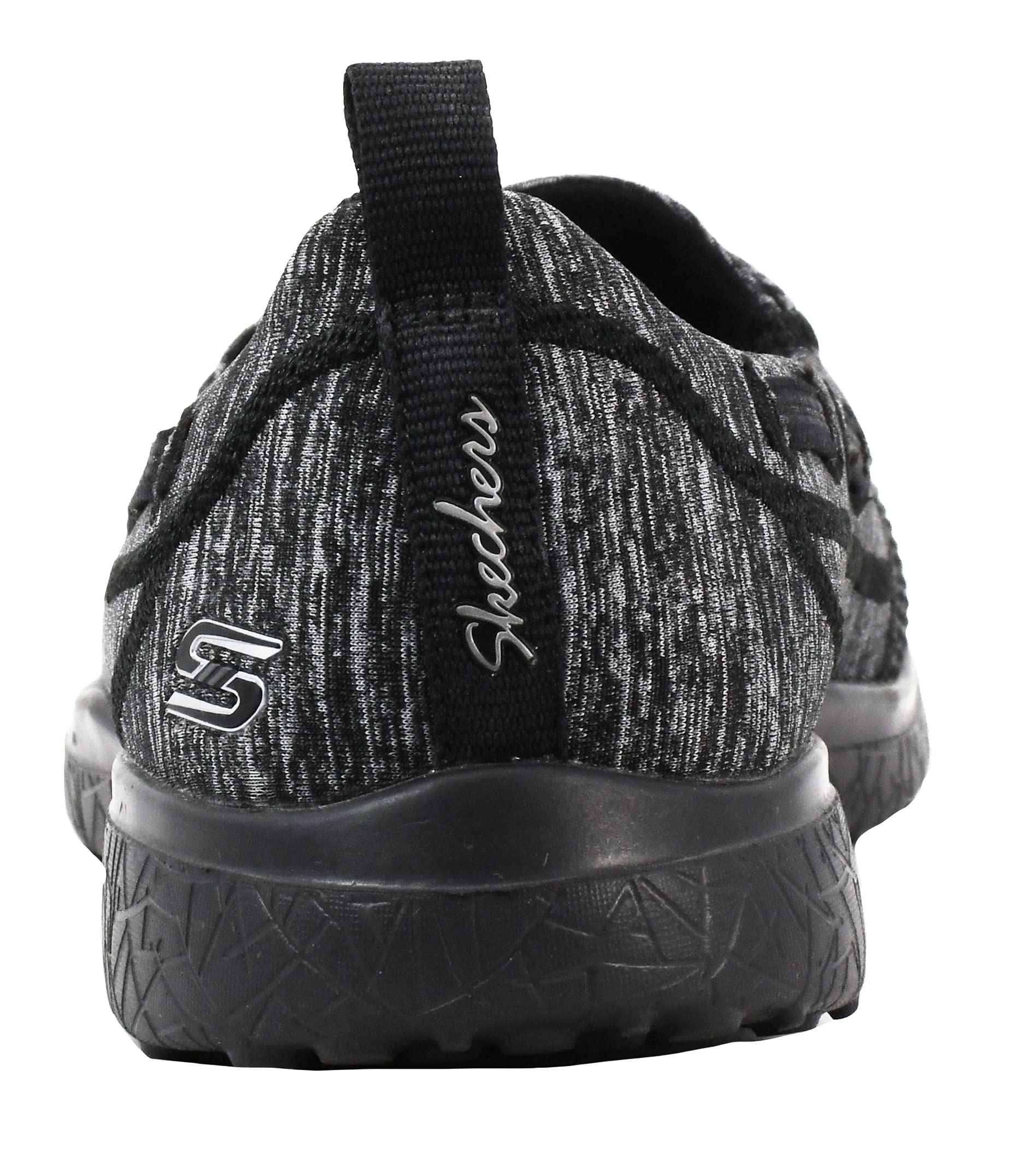 Skechers Women's Microburst Topnotch Sneaker Black/Black 8 Wide