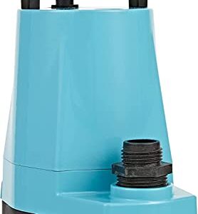 Little Giant 5-MSP 115-Volt, 1/6 HP, 1500 GPH, Aluminum Manual Hydroponics Pump, 10-Ft. Cord, Blue, 505711