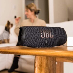 JBL Charge 5 Portable Wireless Bluetooth Speaker with IP67 Waterproof and USB Charge Out - Black (Renewed)