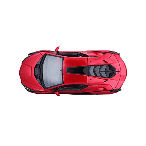 Bburago Lamborghini Sian FKP 37 Red with Copper Wheels 118 Diecast Model Car 11046 TY-18-11046R