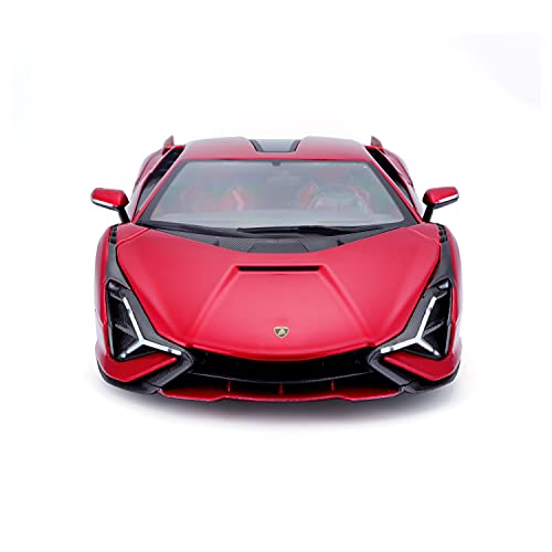 Bburago Lamborghini Sian FKP 37 Red with Copper Wheels 118 Diecast Model Car 11046 TY-18-11046R