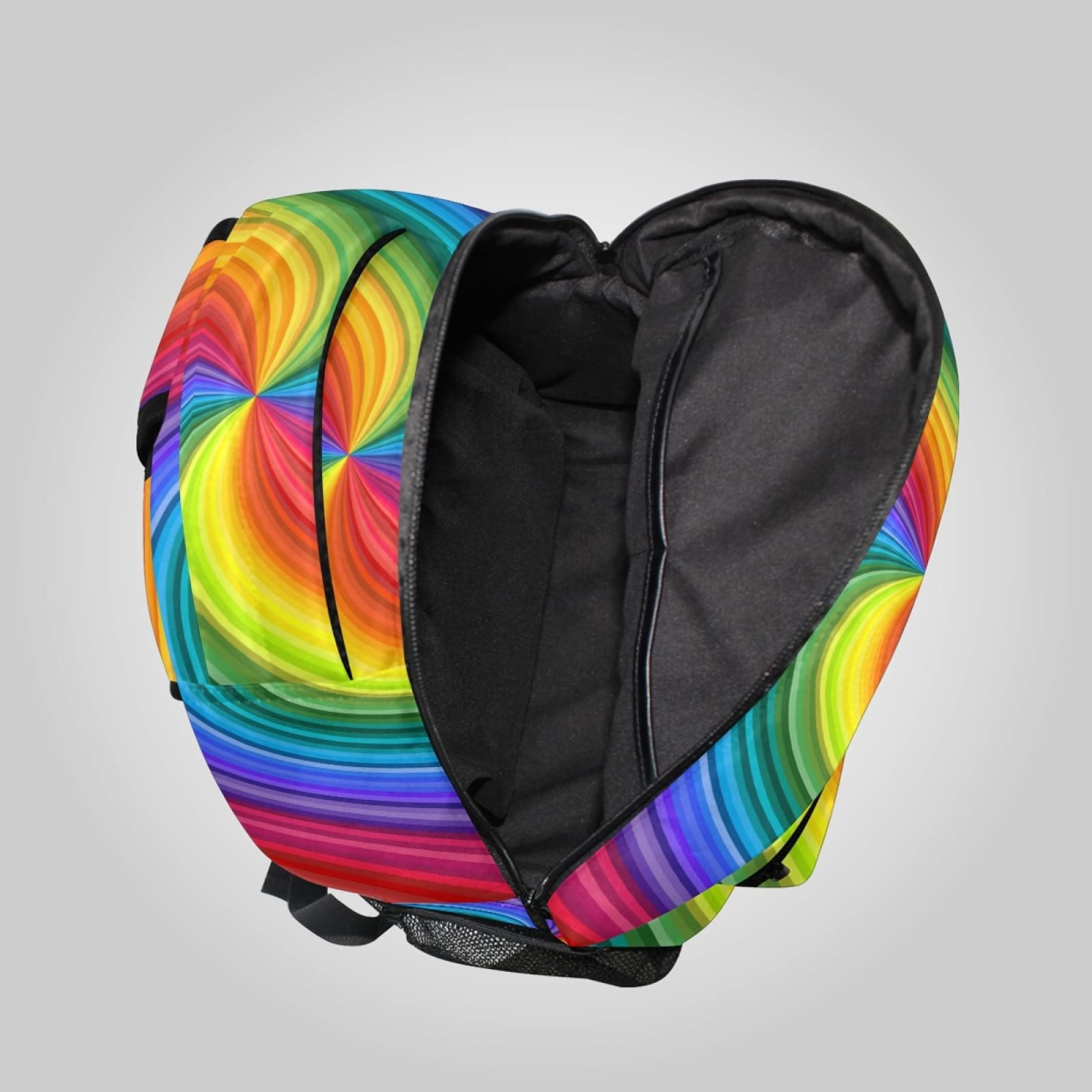 ALAZA Vivid Rainbow Colored Swirl Travel Laptop Bags College School Computer Bag Men Women