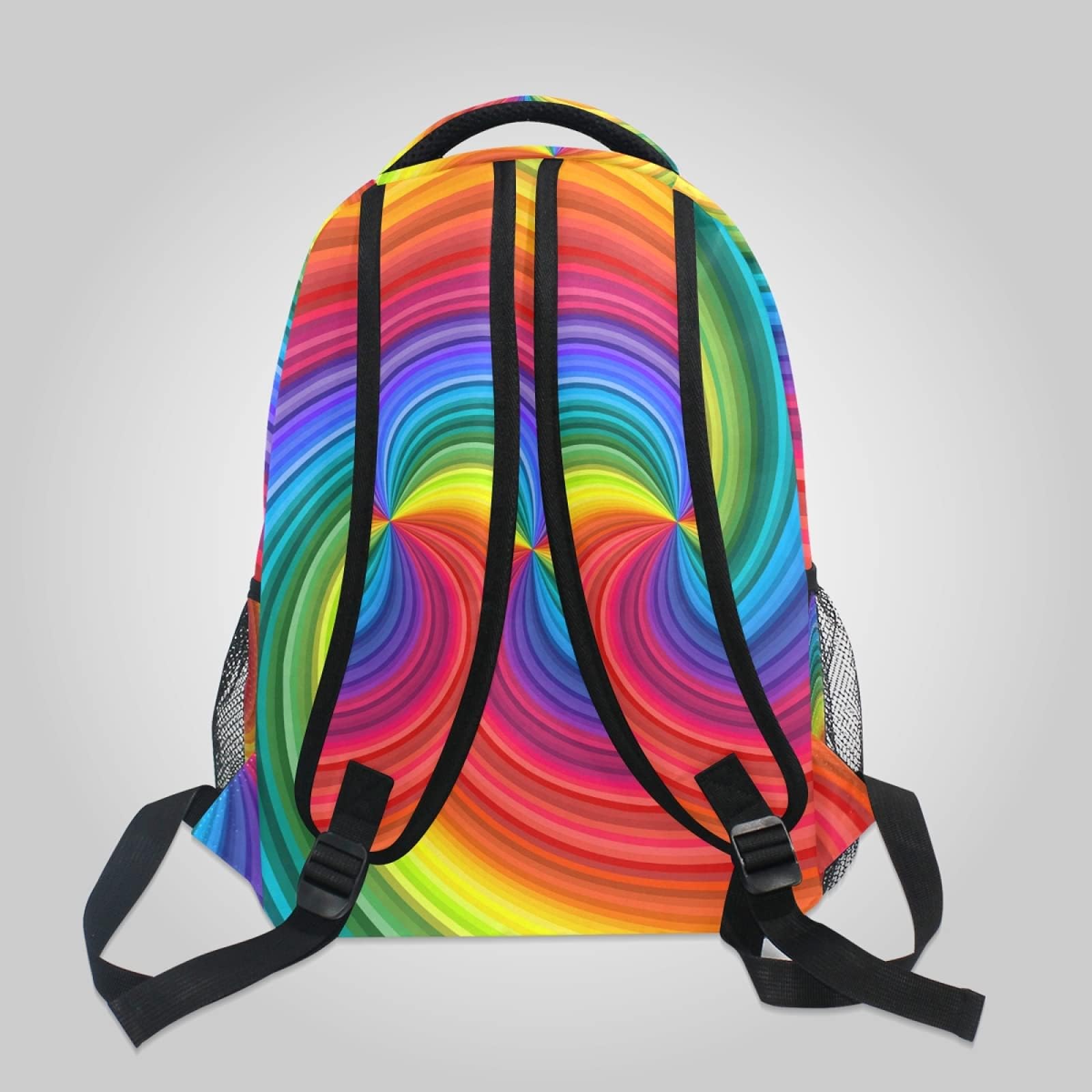 ALAZA Vivid Rainbow Colored Swirl Travel Laptop Bags College School Computer Bag Men Women