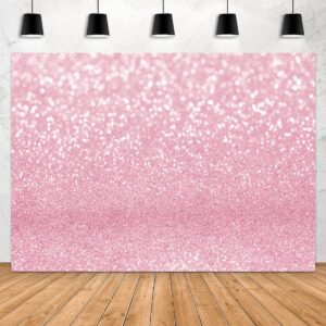 aperturee 7x5ft pink bokeh backdrop abstract glitter abstract sparkle spot photography background baby shower birthday newborn wedding portrait photo studio booth props party decoration banner