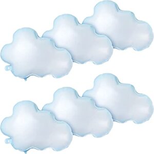 6 pieces white cloud foil balloons for birthday baby shower themed party birthday party decorations supplies