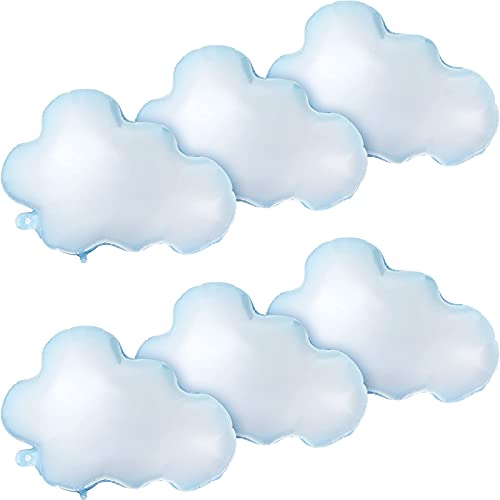 6 Pieces White Cloud Foil Balloons For Birthday Baby Shower Themed Party Birthday Party Decorations Supplies