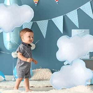 6 Pieces White Cloud Foil Balloons For Birthday Baby Shower Themed Party Birthday Party Decorations Supplies