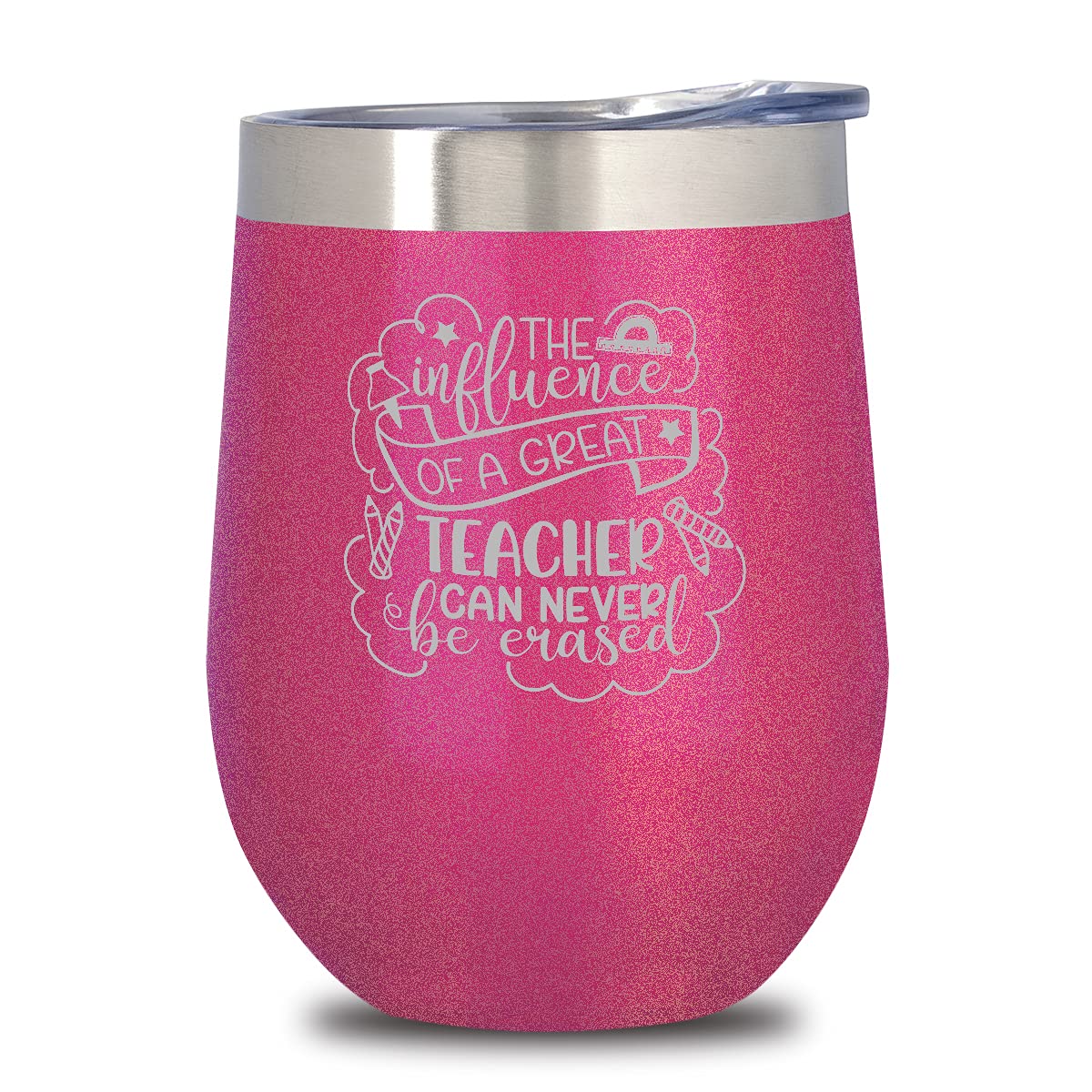 Bad Bananas Teacher Gifts for Women - 12 oz Insulated Wine or Coffee Tumbler With Lid - Teacher's Week Gifts, End of Year Appreciation Thank You Gift Ideas from Student