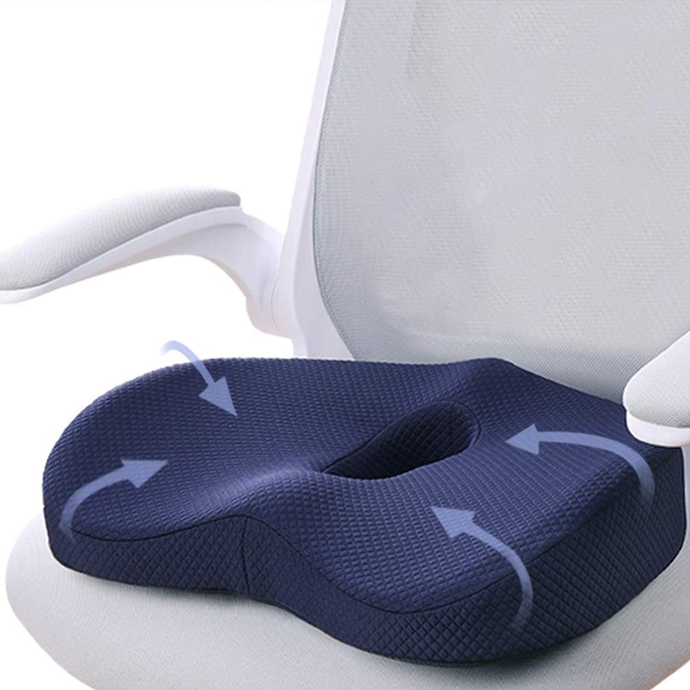 NUOBESTY Donut Pillow Tailbone Cushion Memory Foam Seat Pad for Prostate, Sciatica, Bed Sore Post Surgery Pain Relief