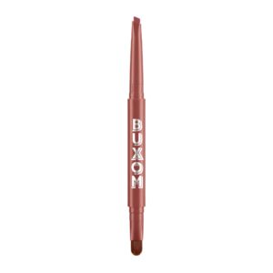 buxom power line plumping lip liner, long lasting and retractable lip liner, moisturizing with peptides and vitamin e for plump, cruelty free