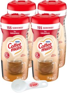 coffee mate the original powder creamer, 11 oz (pack of 4) with by the cup scoop