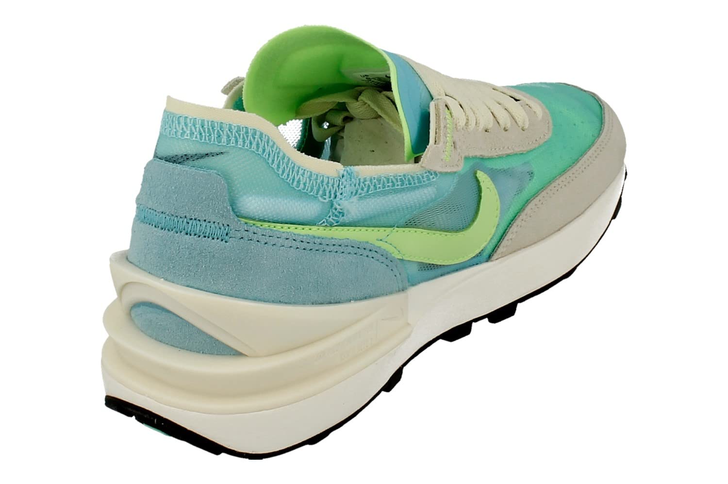 Nike Womens WMNS Waffle One DC2533 401 Bleached Aqua/Lime - Size 7.5W