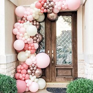 Pink Balloons 12 Inch 50 Pcs Baby Shower Party Balloons Happy Birthday Decoration Balloons Gender Reveal Wedding Party Decoration