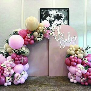 Pink Balloons 12 Inch 50 Pcs Baby Shower Party Balloons Happy Birthday Decoration Balloons Gender Reveal Wedding Party Decoration