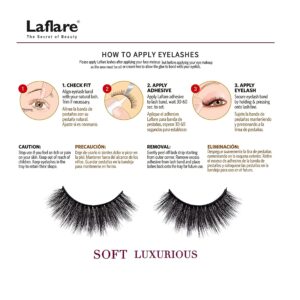 Laflare 3D Cashmere False Eyelashes Multipack, Ultra Soft, Glam, Luxurious, Cruelty-Free, Reusable, Fake Eyelashes 5 Pairs Value Pack (109X5P)