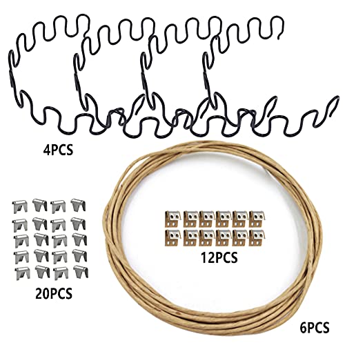 Carkio Sofa Couch Spring Repair Kit,28" Length Fix Sofa Support for Sagging Cushions, Includes Springs, Upholstery Spring Clips, Seat Spring Stay Wire