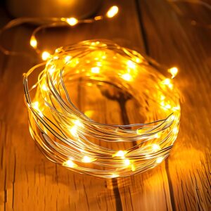 createreedo fairy lights battery operated multi-colored 16.5 ft 50 led string lights 1 pack of christmas lights for bedroom/party/holiday/diy decor etc.