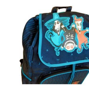 Loungefly Nightmare Before Christmas Boogie's Boys - Lock, Shock and Barrel Canvas Slouch Backpack