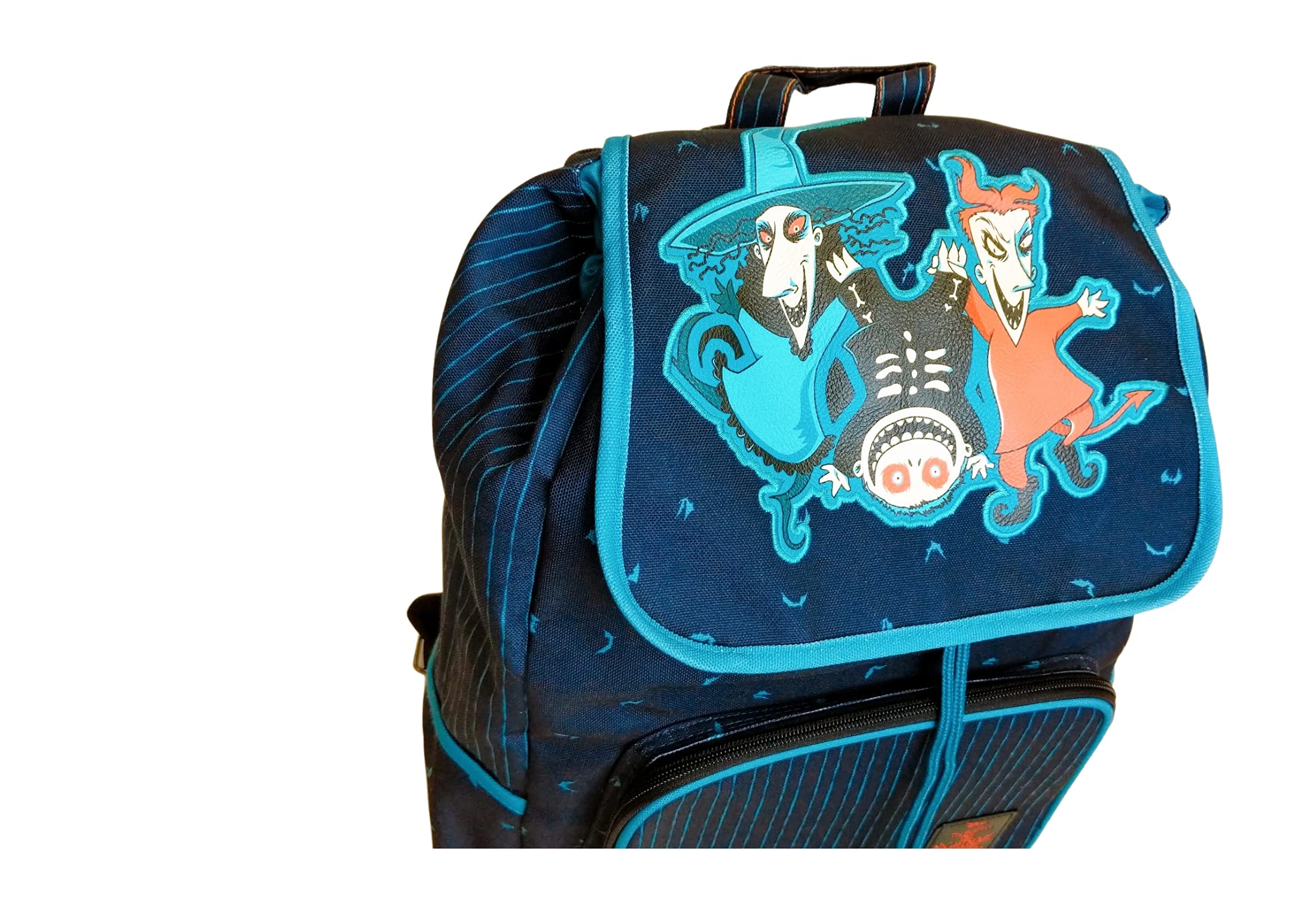 Loungefly Nightmare Before Christmas Boogie's Boys - Lock, Shock and Barrel Canvas Slouch Backpack