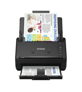 epson workforce es-400 ii color duplex desktop document scanner for pc and mac, with auto document feeder (adf) and image adjustment tools (renewed)
